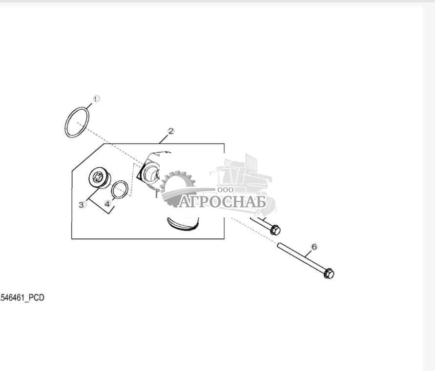 5738 Впуск водяного насоса 